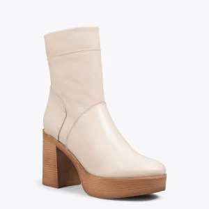 MiMaO ShopOnline SOUL – Bottines à Tige Haute En Cuir Nappa BEIGE grande promotion 14