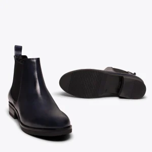 des prix incroyables MiMaO ShopOnline CHELSEA – Bottine Chelsea En Cuir BLEU MARINE 17