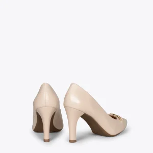 MiMaO ShopOnline NIGHT – Chaussures BEIGE à Talon Haut Avec Détail Doré vente luxe pas cher 13