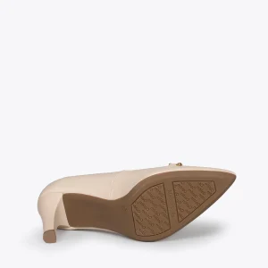 MiMaO ShopOnline NIGHT – Chaussures BEIGE à Talon Haut Avec Détail Doré vente luxe pas cher 17