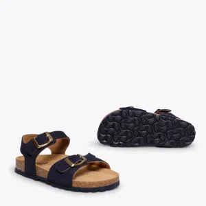 MiMaO ShopOnline GLACE – Sandales Fille BLEU MARINE BIO Avec Boucle exclusivement disponibles 19