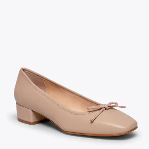 Achat MiMaO ShopOnline OPERA – Ballerines Pour Femmes Avec Talon NUDE 15