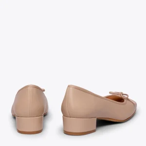 Achat MiMaO ShopOnline OPERA – Ballerines Pour Femmes Avec Talon NUDE 13