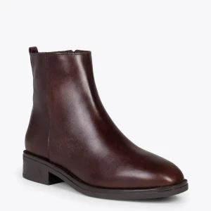 MiMaO ShopOnline MANCHESTER – Bottines Plates Avec Zip MARRON en vente 15