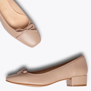 Achat MiMaO ShopOnline OPERA – Ballerines Pour Femmes Avec Talon NUDE 11