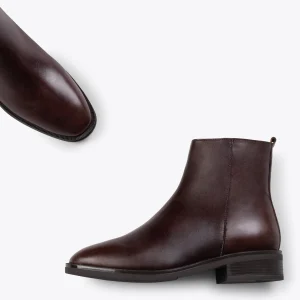 MiMaO ShopOnline MANCHESTER – Bottines Plates Avec Zip MARRON en vente 11