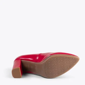 Distributeur Officiel MiMaO ShopOnline URBAN VERNI – Chaussures à Talon Haut En Cuir Verni ROUGE 17