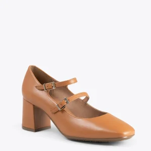 MiMaO ShopOnline FEBRIS – Chaussures En Cuir Nappa Avec Brides CAMEL online boutique 15