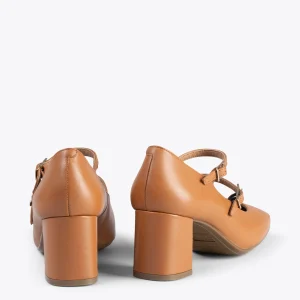 MiMaO ShopOnline FEBRIS – Chaussures En Cuir Nappa Avec Brides CAMEL online boutique 13