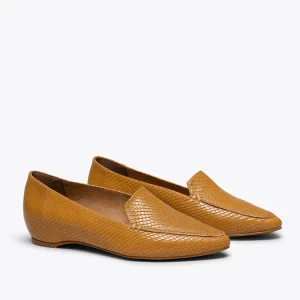 mode pas chere MiMaO ShopOnline CHIC – Chaussure Plate CAMEL Avec Semelle Compensée Recouverte 11