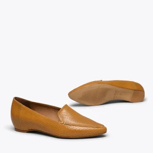 mode pas chere MiMaO ShopOnline CHIC – Chaussure Plate CAMEL Avec Semelle Compensée Recouverte 17