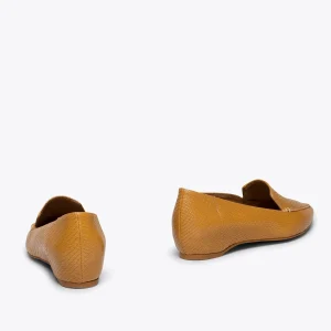 mode pas chere MiMaO ShopOnline CHIC – Chaussure Plate CAMEL Avec Semelle Compensée Recouverte 15