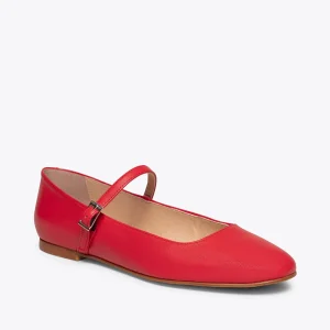 MiMaO ShopOnline BALLERINES BABIES – Ballerines Pour Femme Cuir ROUGE vente luxe pas cher 18