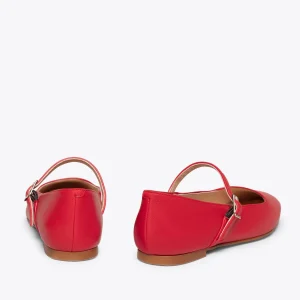 MiMaO ShopOnline BALLERINES BABIES – Ballerines Pour Femme Cuir ROUGE vente luxe pas cher 16