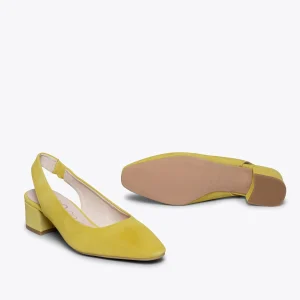 MiMaO ShopOnline FEMME – Chaussure Femme à Bout Carré JAUNE De Qualité 17