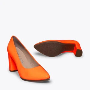 Paris MiMaO ShopOnline URBAN NÉON – Chaussure à Talon ORANGE FLUO 17