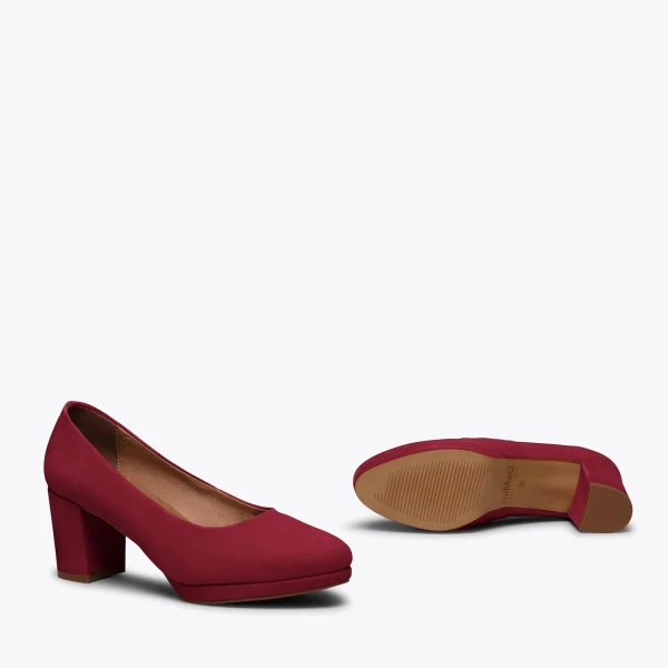 magasin pour MiMaO ShopOnline URBAN PLATEFORME – Chaussure à Plateforme ROUGE à Talon Moyen 6