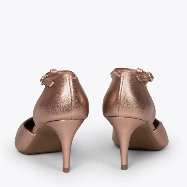 MiMaO ShopOnline COCKTAIL – Chaussures De Soirée En Métallisées ROSÉ Avec Talon Aiguille prix pas cher 4