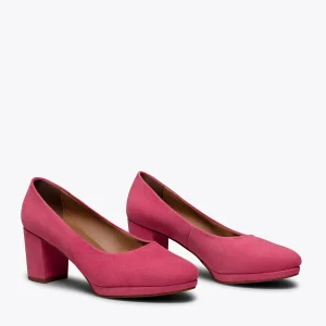 MiMaO ShopOnline URBAN PLATEFORME – Chaussure à Plateforme FUCHSIA à Talon Moyen Livraison internationale 11