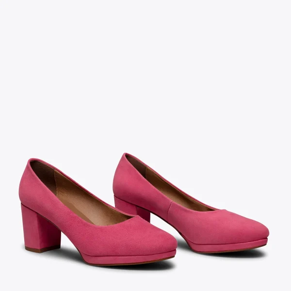 MiMaO ShopOnline URBAN PLATEFORME – Chaussure à Plateforme FUCHSIA à Talon Moyen Livraison internationale 3