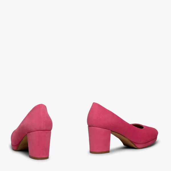 MiMaO ShopOnline URBAN PLATEFORME – Chaussure à Plateforme FUCHSIA à Talon Moyen Livraison internationale 5