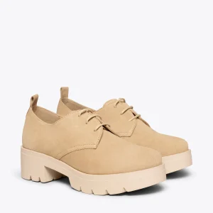 en ligne vente MiMaO ShopOnline CANDEM – Chaussures à Lacets Avec Talon Et Plateforme BEIGE 12