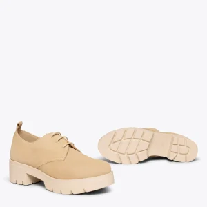 en ligne vente MiMaO ShopOnline CANDEM – Chaussures à Lacets Avec Talon Et Plateforme BEIGE 20