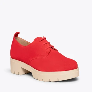 MiMaO ShopOnline CANDEM – Chaussures à Lacets Avec Talon Et Plateforme ROUGE guranteed de qualité 18