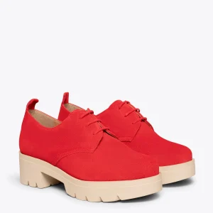 MiMaO ShopOnline CANDEM – Chaussures à Lacets Avec Talon Et Plateforme ROUGE guranteed de qualité 12