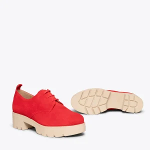 MiMaO ShopOnline CANDEM – Chaussures à Lacets Avec Talon Et Plateforme ROUGE guranteed de qualité 20