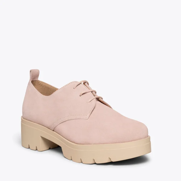 MiMaO ShopOnline CANDEM – Chaussures à Lacets Avec Talon Et Plateforme ROSE jusqu'à 6