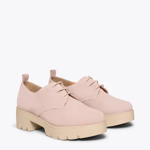 MiMaO ShopOnline CANDEM – Chaussures à Lacets Avec Talon Et Plateforme ROSE jusqu'à 12