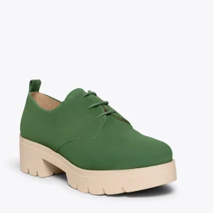 MiMaO ShopOnline CANDEM – Chaussures à Lacets Avec Talon Et Plateforme VERT magasin solde 18