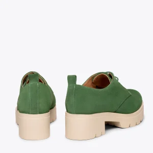 MiMaO ShopOnline CANDEM – Chaussures à Lacets Avec Talon Et Plateforme VERT magasin solde 16