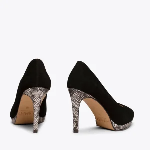 MiMaO ShopOnline GLAM – Chaussure NOIR Avec Talon Aiguille Animal Print magasin france 15