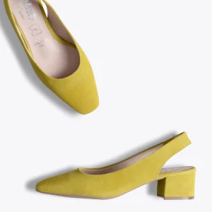 MiMaO ShopOnline FEMME – Chaussure Femme à Bout Carré JAUNE De Qualité 13