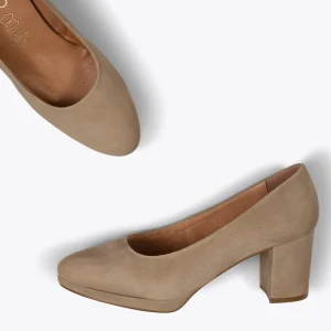 MiMaO ShopOnline URBAN PLATEFORME – Chaussure à Plateforme BEIGE à Talon Moyen authentiques 13