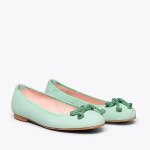 Retour Gratuit MiMaO ShopOnline BALLET – Ballerine TURQUOISE Pour Femme Avec Nœud 12