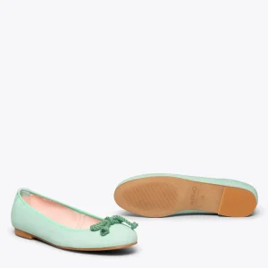 Retour Gratuit MiMaO ShopOnline BALLET – Ballerine TURQUOISE Pour Femme Avec Nœud 20