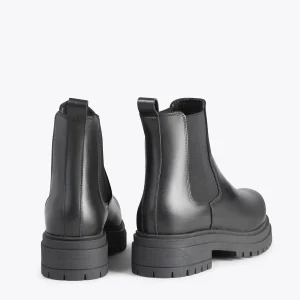 MiMaO ShopOnline LEEDS – Bottines En Cuir Avec Plateforme NOIR marques de renommée 13