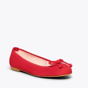 soldes MiMaO ShopOnline BALLET – Ballerine ROUGE Pour Femme Avec Nœud 18