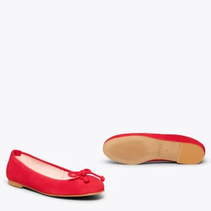 soldes MiMaO ShopOnline BALLET – Ballerine ROUGE Pour Femme Avec Nœud 20