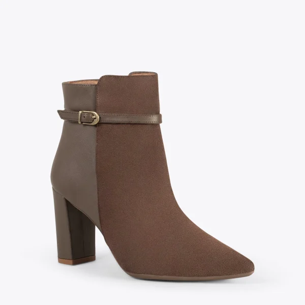 ﻿soldes MiMaO ShopOnline PRAGA – Bottines Pour Femme à Talon MARRON 5