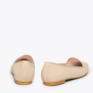 boutique en ligne MiMaO ShopOnline SLIPPER – Slippers En Daim Pour Femme BEIGE 16