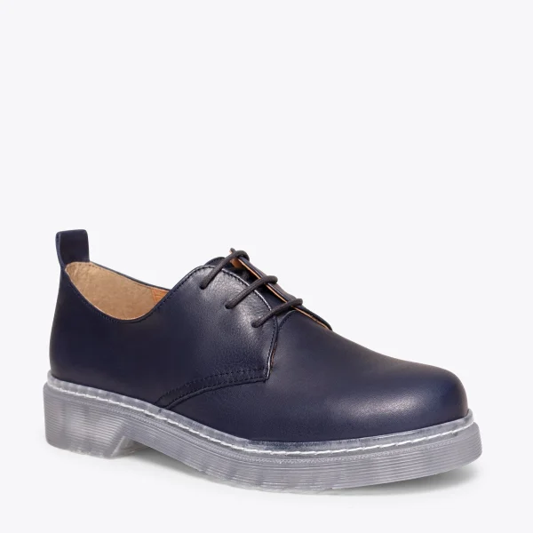 à prix d'occasion MiMaO ShopOnline ANGLAIS- Chaussure à Lacets Pour Femme BLEU MARINE 6