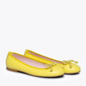 MiMaO ShopOnline SEÑORITA – Ballerine JAUNE à Lacets magasin en ligne france 11