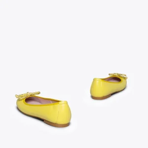 MiMaO ShopOnline SEÑORITA – Ballerine JAUNE à Lacets magasin en ligne france 15