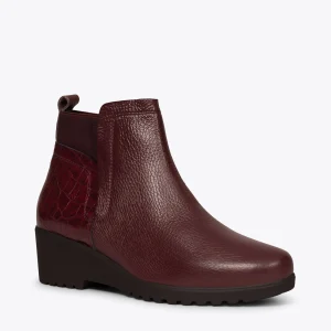 livraison la plus rapide MiMaO ShopOnline COMPENSÉES CROCO – Bottes à Talon Compensé Imprimé Croco BORDEAUX 18