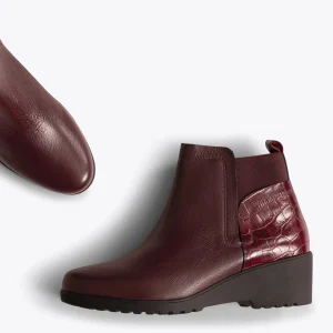 livraison la plus rapide MiMaO ShopOnline COMPENSÉES CROCO – Bottes à Talon Compensé Imprimé Croco BORDEAUX 14