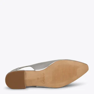 MiMaO ShopOnline BRUNCH – Chaussures Sans Talon Pour Femmes ARGENTÉ magasin france 17